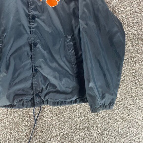 Vintage 70s Clemson Tigers Jacket Mens Medium Blue Hartwell Made In USA NCAA - Picture 5 of 13